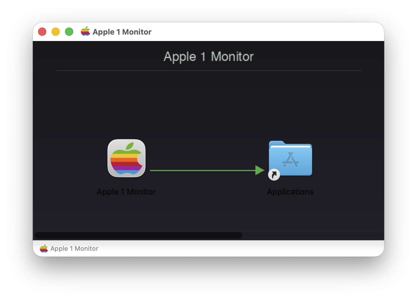 macOS DMG installer with drag-to-Applications